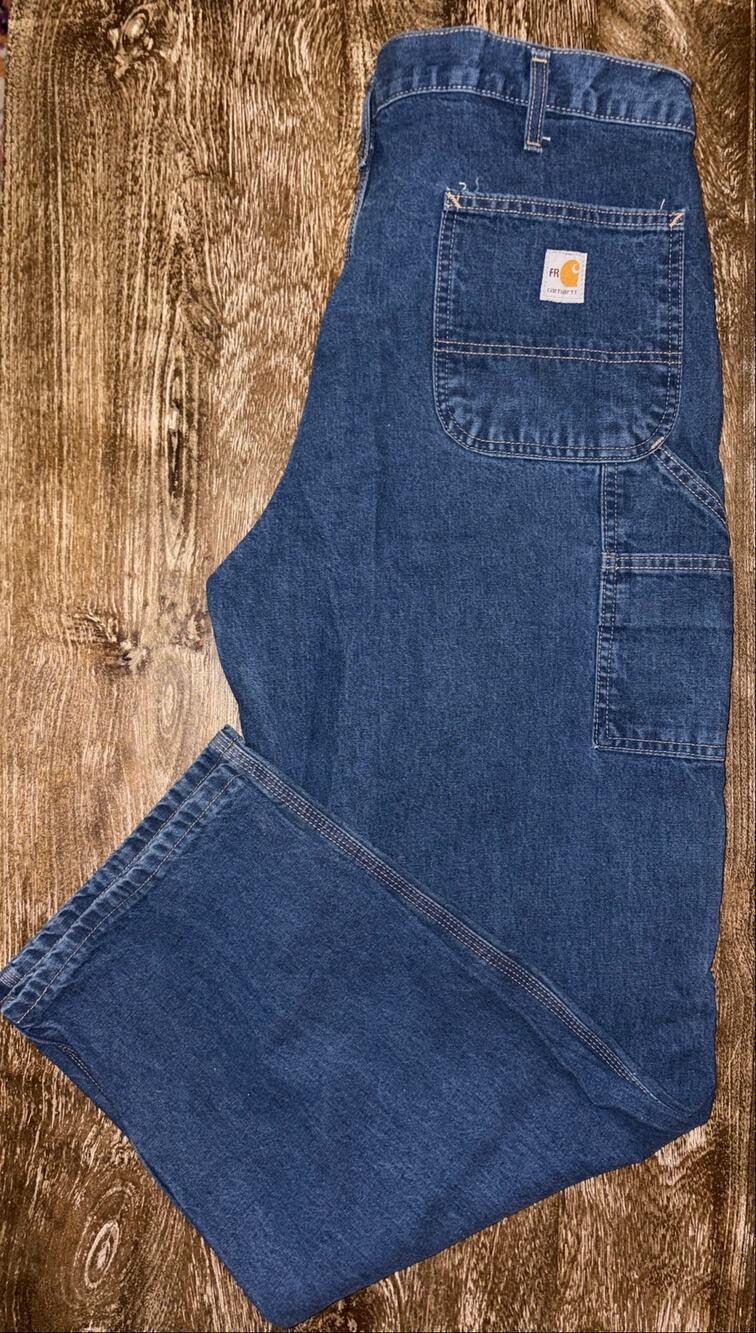Carhartt Flame-Resistant Denim Dungaree Jeans HRC 2 Men’s 40x32